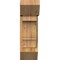 Ekena Millwork Balboa Slat Rough Sawn Bracket w/ Offset Brace, Western Red Cedar, 8"W x 18"D x 26"H BKT0806X18X26BOA06RWR - alternate 4